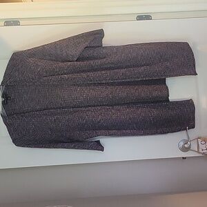 GUC Multi Color Heathered 3/4 Sleeve Long Open Cardigan